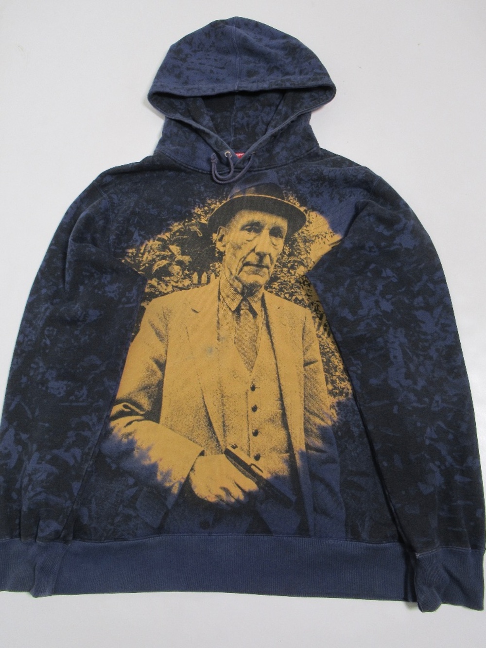 Supreme Men's Burroughs Hooded Sweatshirt Navy Spring-Summer 2016 Size XL